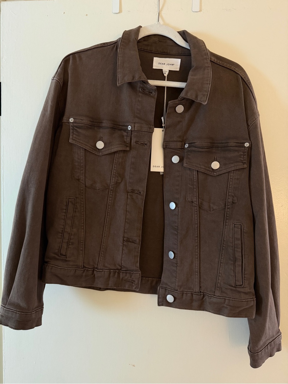 Dear John Denim Jules Jacket in Brown/Root Beer size medium